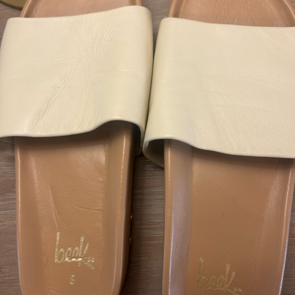 Beek Cream Women's Slide Sandals
